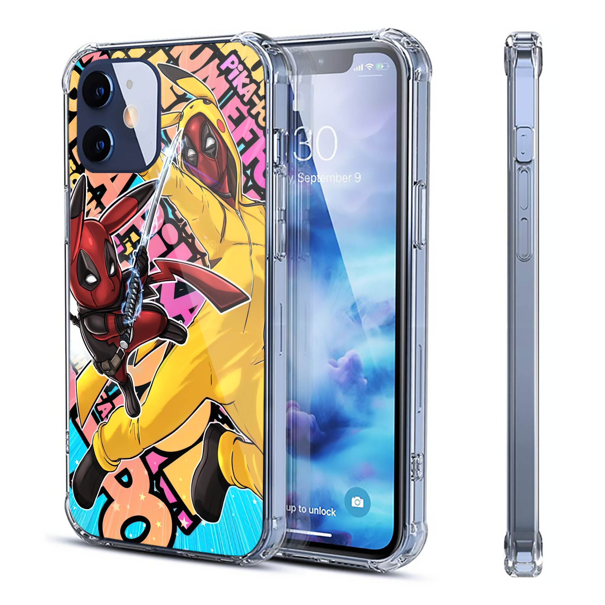 （画像用） Deadpool デッドプール 【iPhone 12シリーズ対応】透明スマホケース（クリアソフトケース）